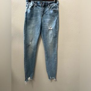 Light Blue Denim Jeans Skinny Fit